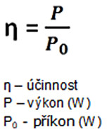 účinnost